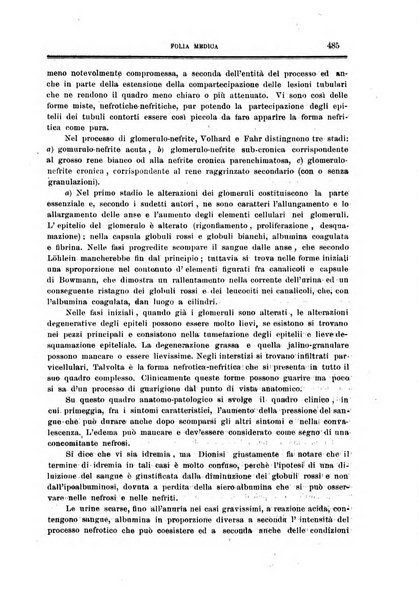 Folia medica periodico trimensile di patologia e clinica medica