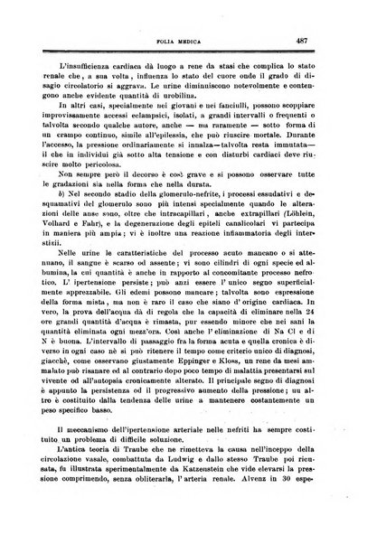 Folia medica periodico trimensile di patologia e clinica medica