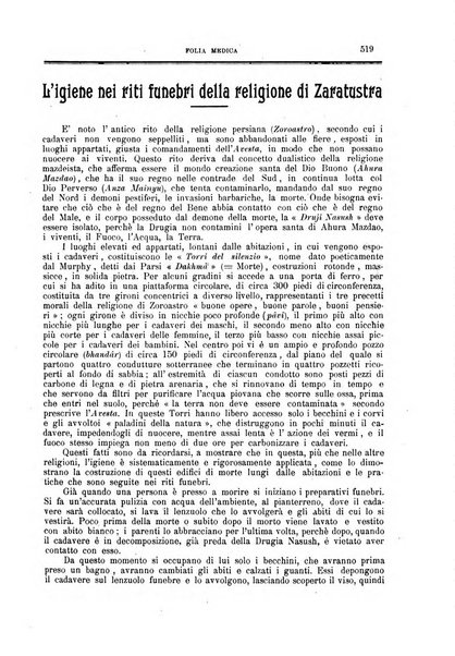 Folia medica periodico trimensile di patologia e clinica medica