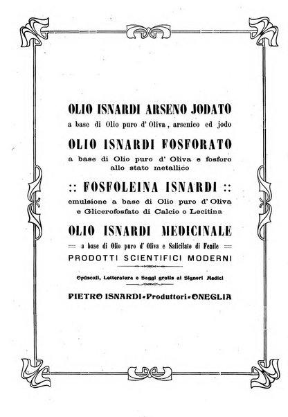 Folia medica periodico trimensile di patologia e clinica medica