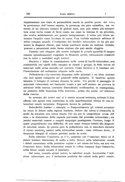 Folia medica periodico trimensile di patologia e clinica medica