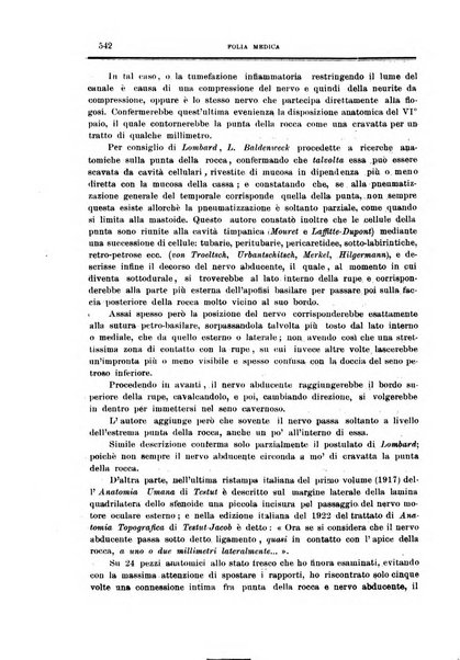 Folia medica periodico trimensile di patologia e clinica medica