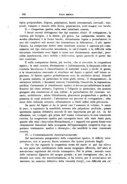 Folia medica periodico trimensile di patologia e clinica medica