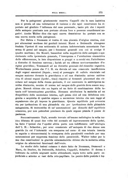 Folia medica periodico trimensile di patologia e clinica medica