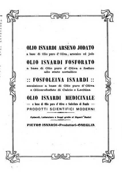 Folia medica periodico trimensile di patologia e clinica medica