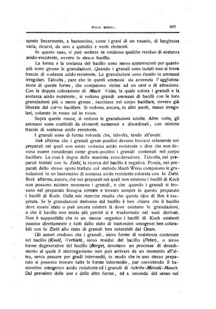 Folia medica periodico trimensile di patologia e clinica medica