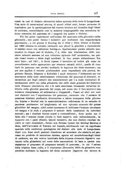 Folia medica periodico trimensile di patologia e clinica medica