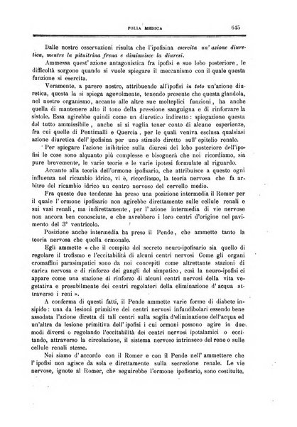 Folia medica periodico trimensile di patologia e clinica medica