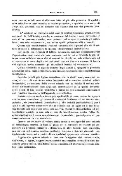 Folia medica periodico trimensile di patologia e clinica medica