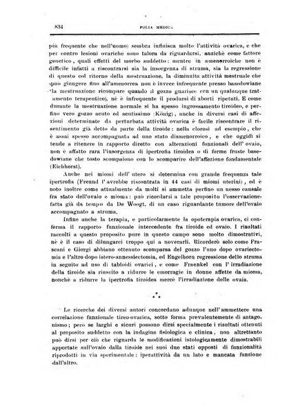 Folia medica periodico trimensile di patologia e clinica medica