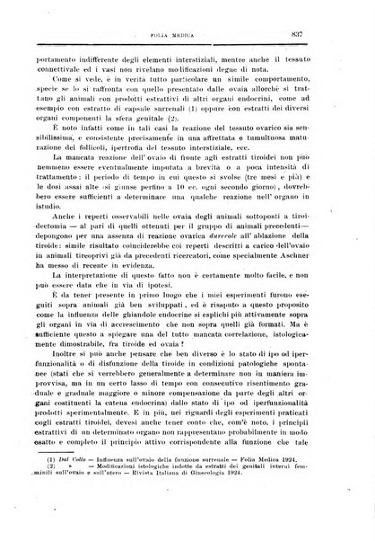 Folia medica periodico trimensile di patologia e clinica medica