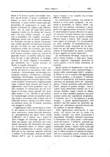 Folia medica periodico trimensile di patologia e clinica medica