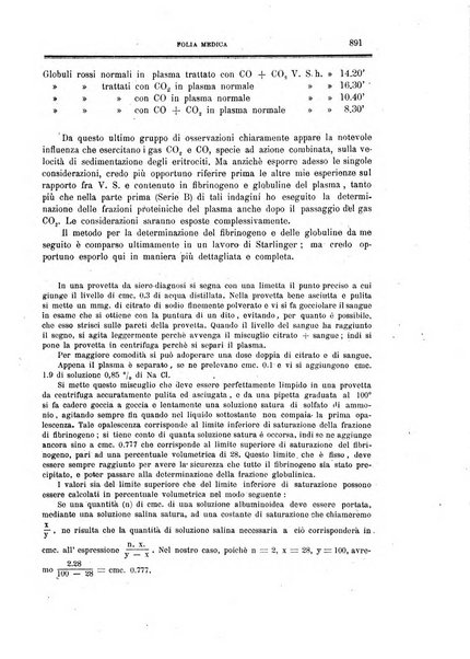 Folia medica periodico trimensile di patologia e clinica medica