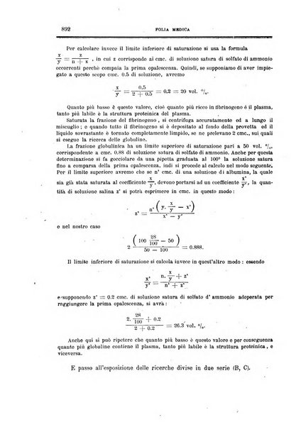 Folia medica periodico trimensile di patologia e clinica medica