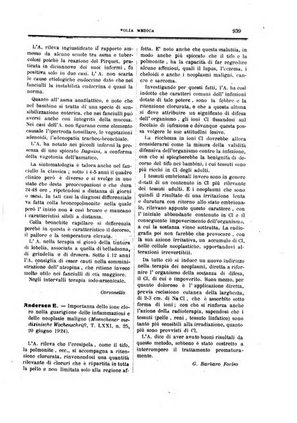 Folia medica periodico trimensile di patologia e clinica medica