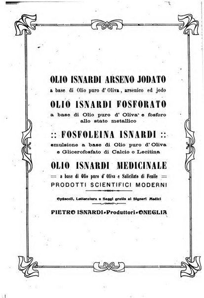 Folia medica periodico trimensile di patologia e clinica medica