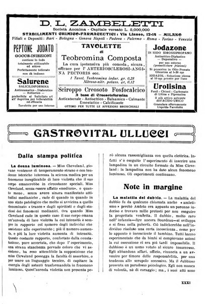 Folia medica periodico trimensile di patologia e clinica medica