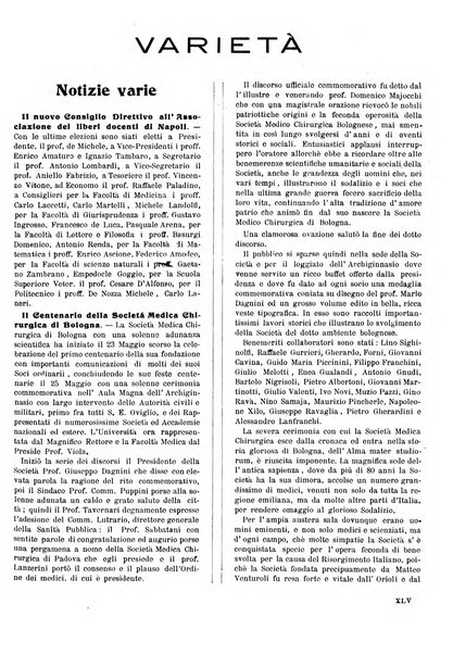 Folia medica periodico trimensile di patologia e clinica medica