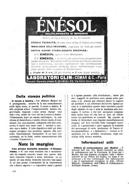 Folia medica periodico trimensile di patologia e clinica medica