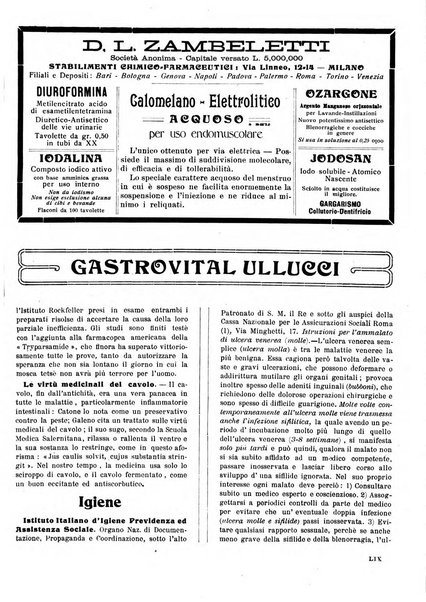 Folia medica periodico trimensile di patologia e clinica medica