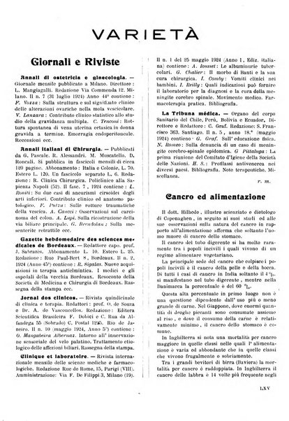 Folia medica periodico trimensile di patologia e clinica medica