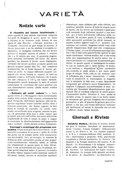 Folia medica periodico trimensile di patologia e clinica medica