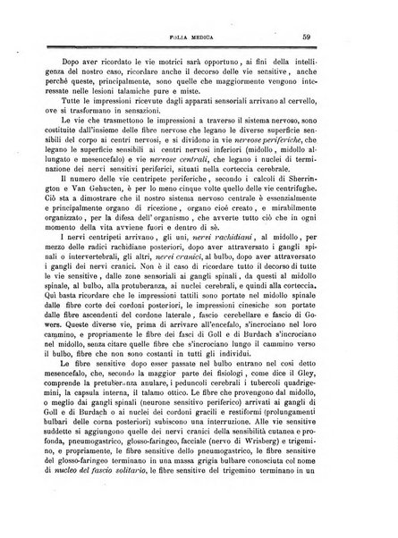 Folia medica periodico trimensile di patologia e clinica medica