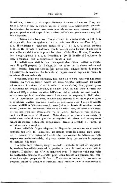 Folia medica periodico trimensile di patologia e clinica medica