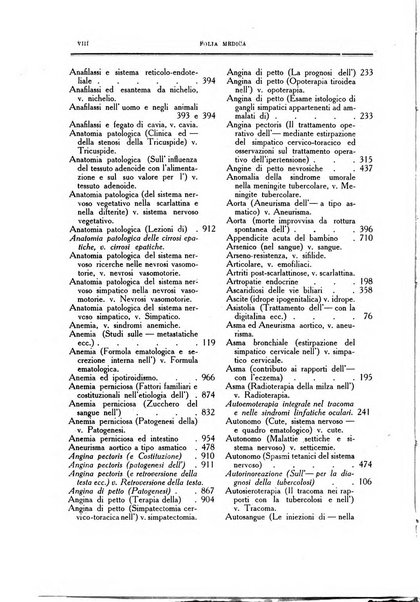 Folia medica periodico trimensile di patologia e clinica medica