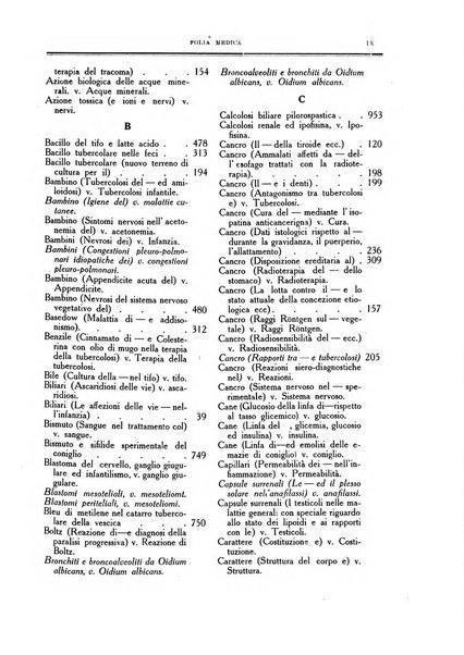 Folia medica periodico trimensile di patologia e clinica medica