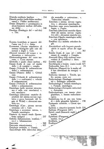 Folia medica periodico trimensile di patologia e clinica medica