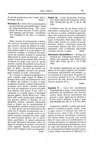 Folia medica periodico trimensile di patologia e clinica medica