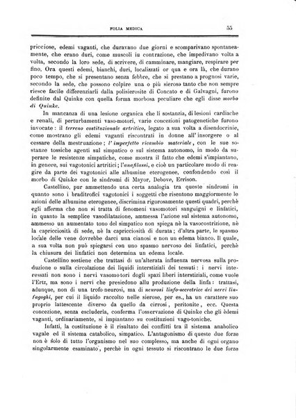 Folia medica periodico trimensile di patologia e clinica medica