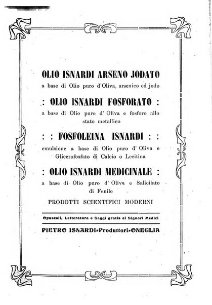 Folia medica periodico trimensile di patologia e clinica medica