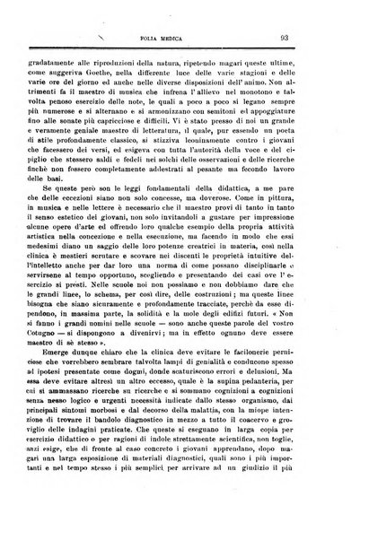 Folia medica periodico trimensile di patologia e clinica medica