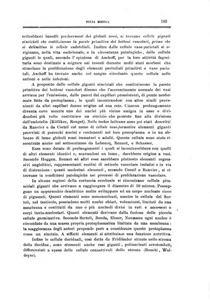 Folia medica periodico trimensile di patologia e clinica medica