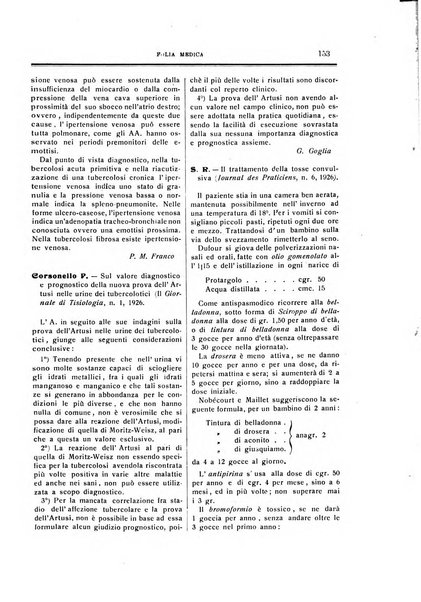 Folia medica periodico trimensile di patologia e clinica medica