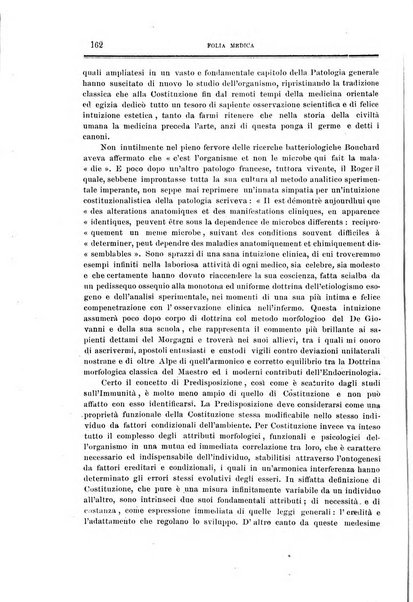 Folia medica periodico trimensile di patologia e clinica medica