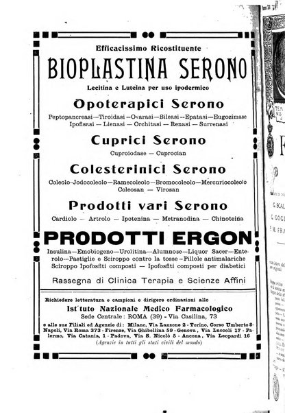 Folia medica periodico trimensile di patologia e clinica medica