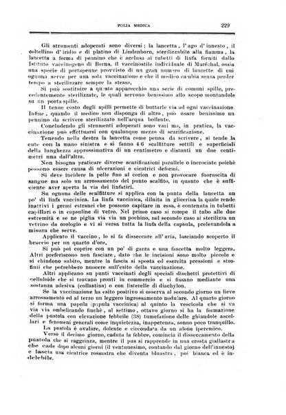 Folia medica periodico trimensile di patologia e clinica medica