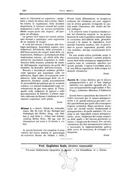 Folia medica periodico trimensile di patologia e clinica medica