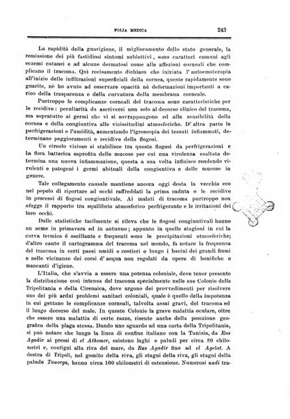 Folia medica periodico trimensile di patologia e clinica medica