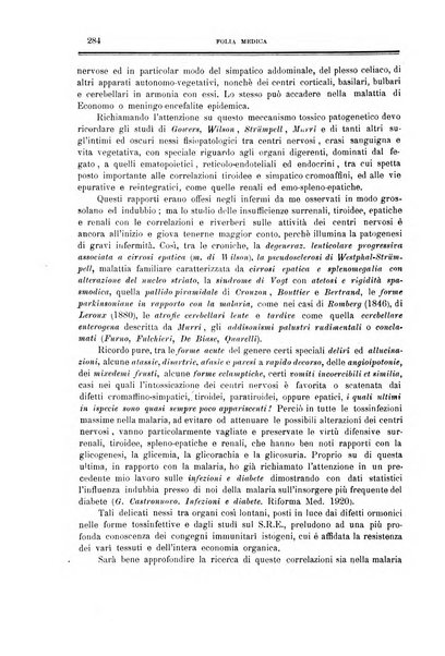 Folia medica periodico trimensile di patologia e clinica medica