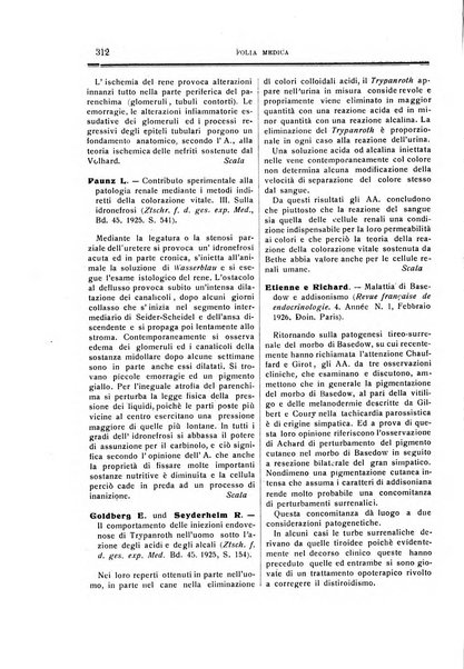 Folia medica periodico trimensile di patologia e clinica medica