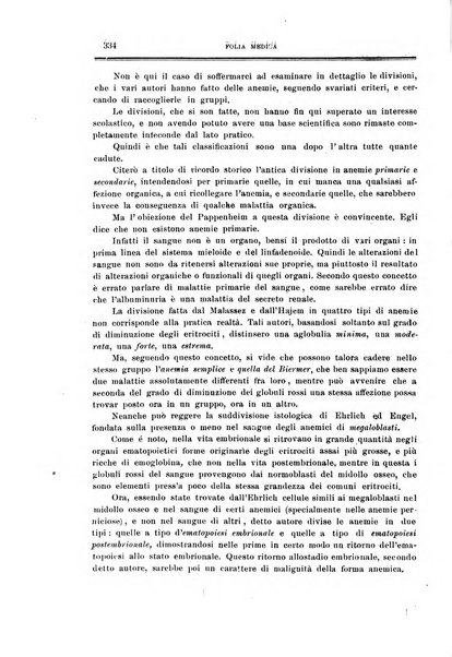 Folia medica periodico trimensile di patologia e clinica medica