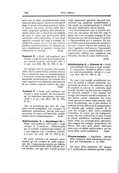 Folia medica periodico trimensile di patologia e clinica medica