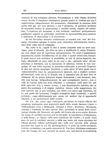 Folia medica periodico trimensile di patologia e clinica medica