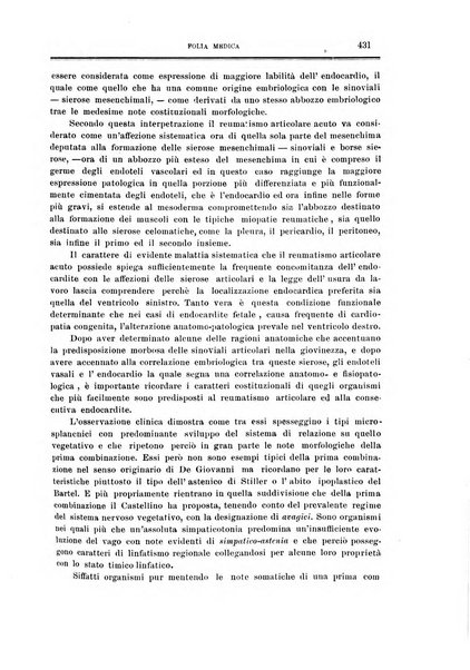 Folia medica periodico trimensile di patologia e clinica medica