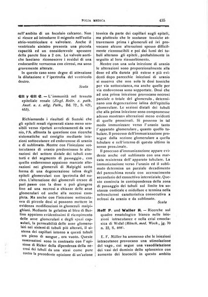 Folia medica periodico trimensile di patologia e clinica medica