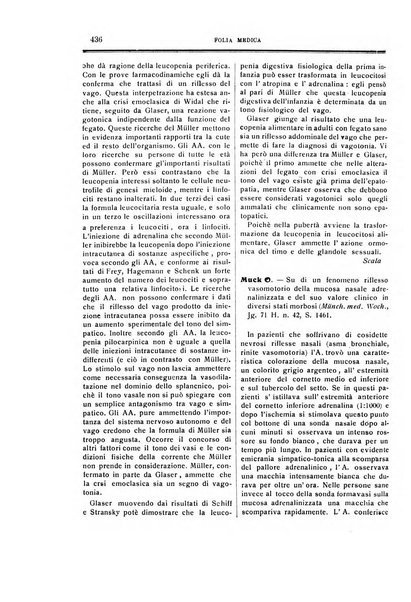 Folia medica periodico trimensile di patologia e clinica medica